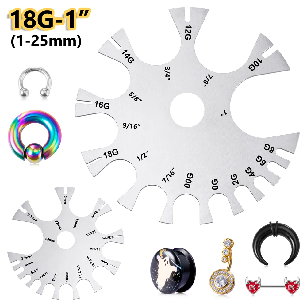 1 шт. измеритель толщины проволоки из нержавеющей стали