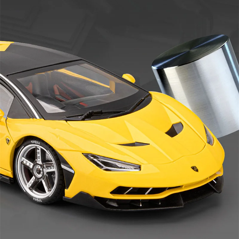 Фото 1:18 LP770 LP770-4 модель спортивного автомобиля из сплава, литая под давлением металлическая гусеница, гоночный автомобиль, модель автомобиля, звуковая и световая имитация, детская игрушка в подарок №2