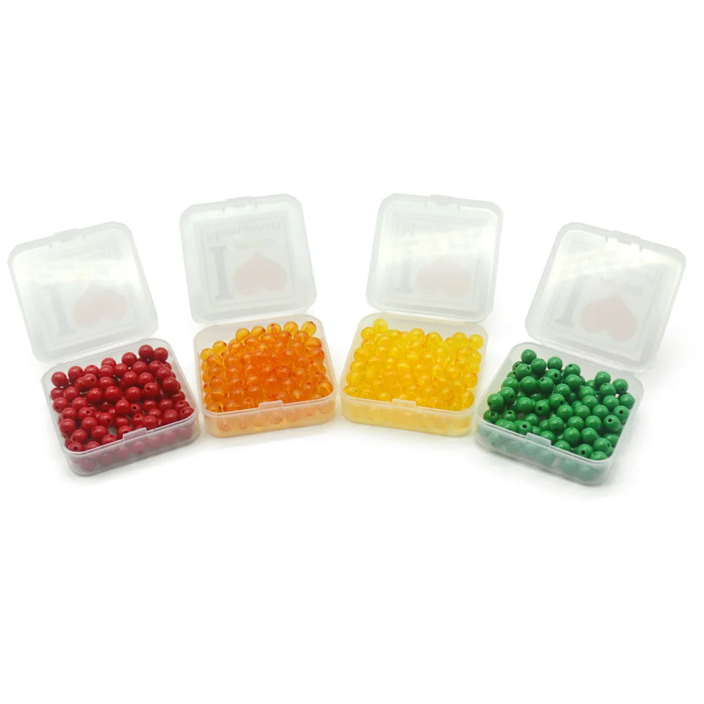 

100pcs Montessori Math Toys Golden Beads Box Plastic Beads Math Material Preschool Kids Educationl Toys Juguetes I1061H