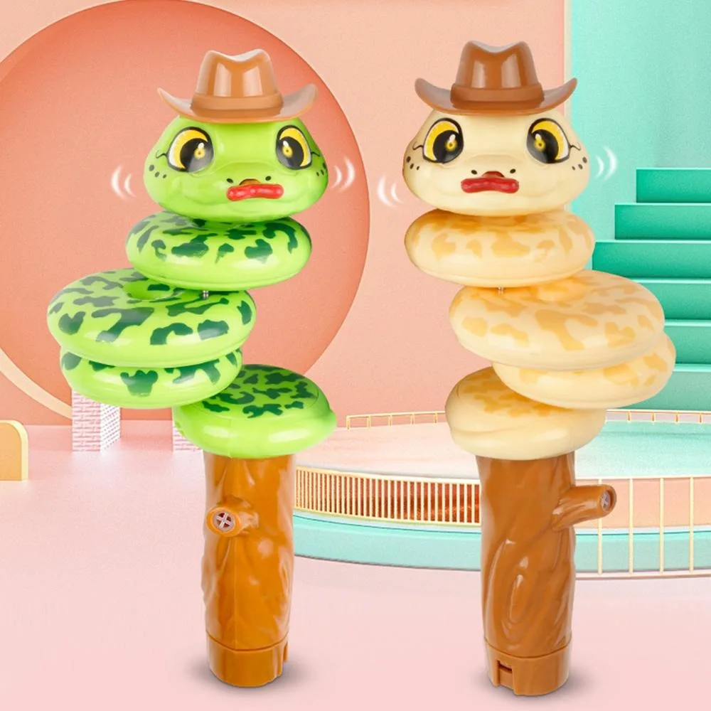 Обучение витым балансом качающимся креативным зеленым/желтым качающейся змеей