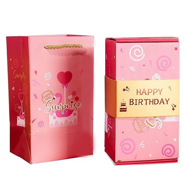 Money Pop Up Surprise Birthday Prank Box, Money Roll Gift Box For Cash Gift, Chinese Red Envelope B