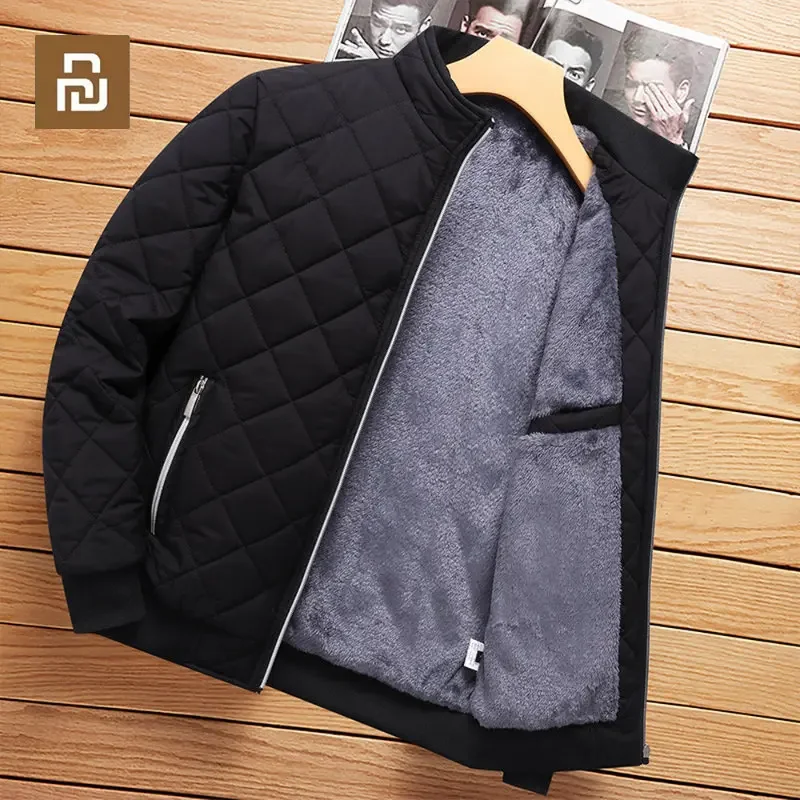 Куртка-бомбер Youpin мужская с флисовой подкладкой на осень/зиму