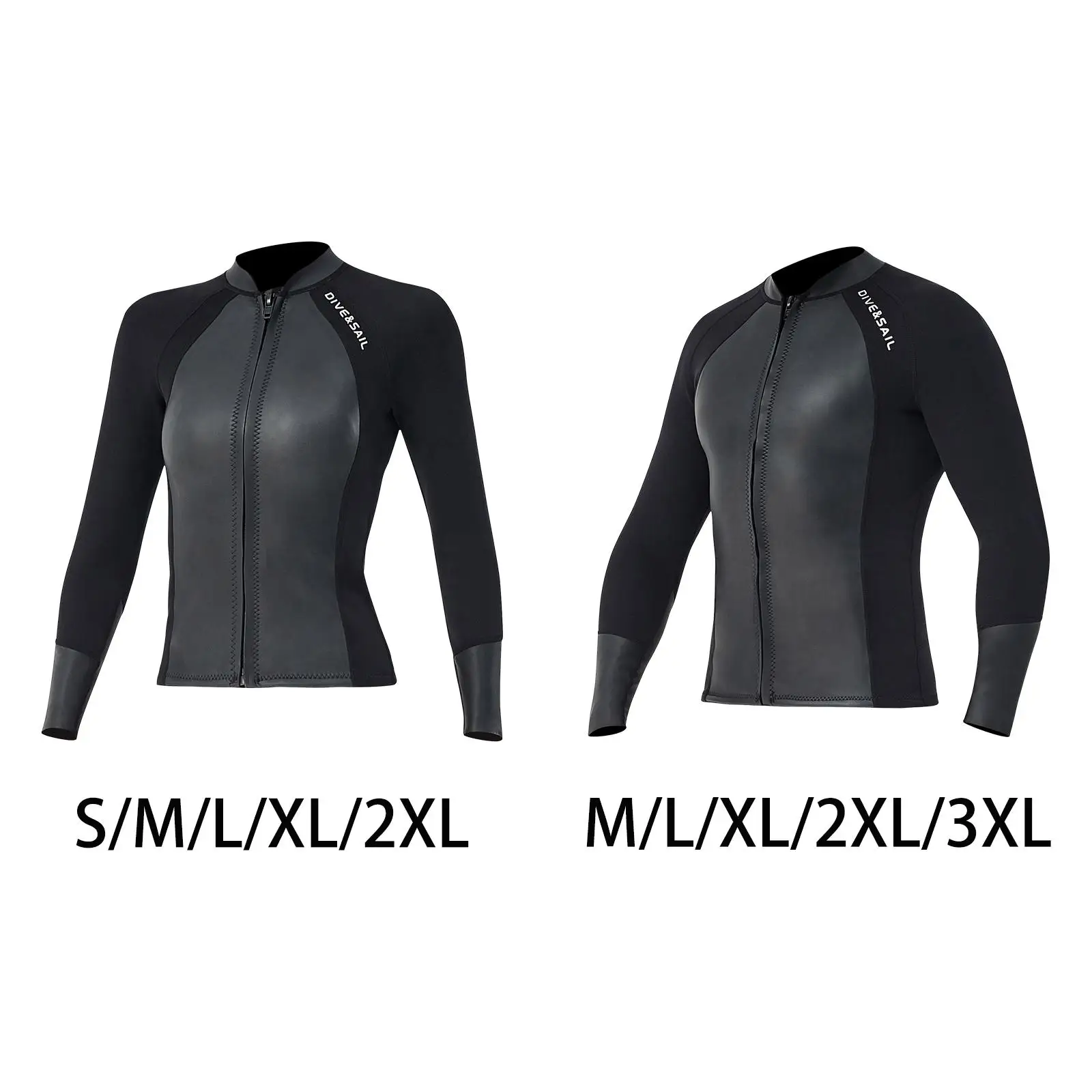 

Neoprene 2mm Wetsuit Top Scuba Diving Suit Front Zip Wetsuits Jacket Sun Protection Wet Suit for Snorkeling Surfing Kayaking