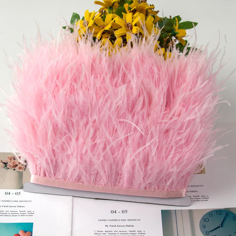 

1 метр страусиные перья отделка бахромой 8-10 см вечерние платья одежды шитье Рукоделие Декоративные аксессуары рукоделие шлейф