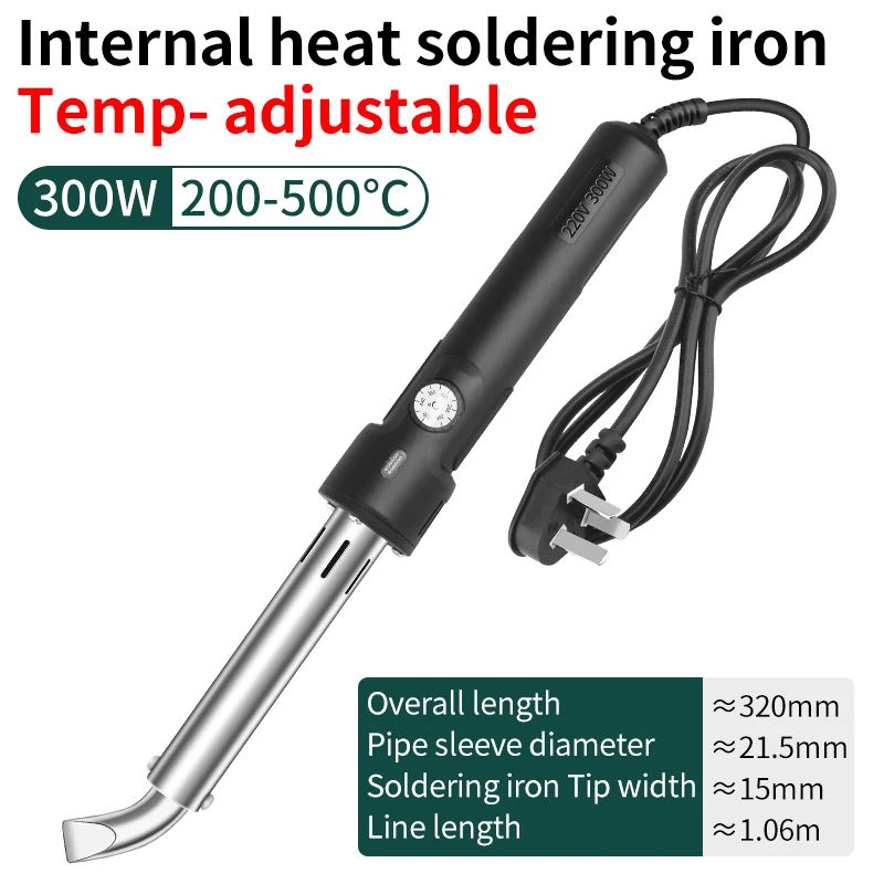 

LUXIANZI электрический паяльник высокой мощности 300 Вт внешний нагрев с регулируемой температурой сварочная ручка ремонт припой паяльные инструменты