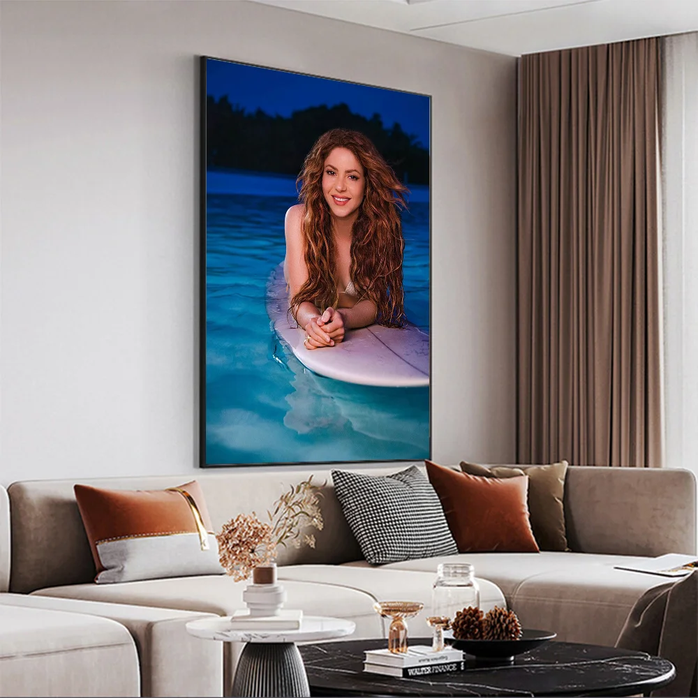 Поп-культура графика Shakira самоклеящийся художественный постер HD качество