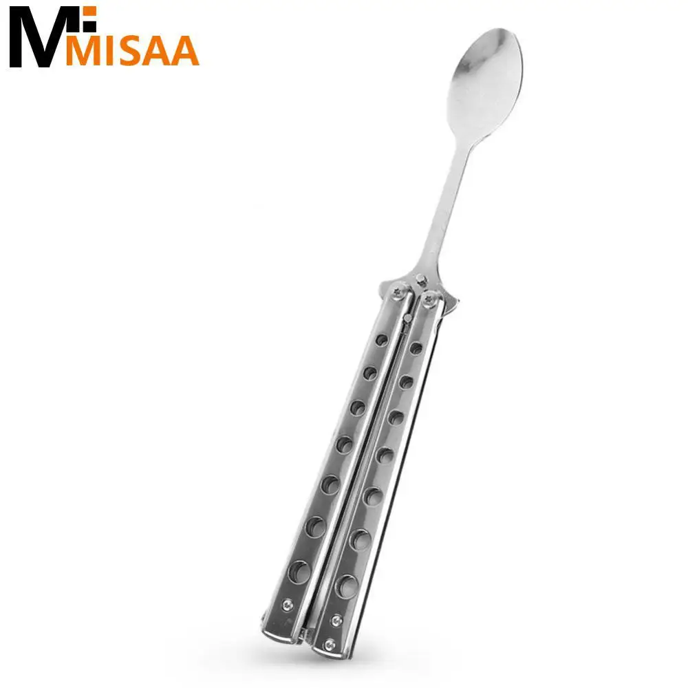 Складная посуда складная предпочтительный материал ложка из нержавеющей стали