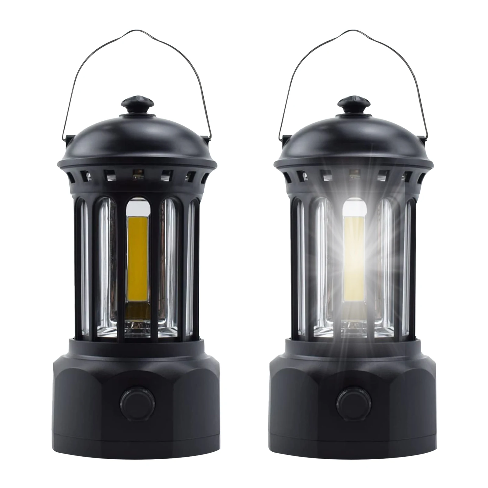 

ABS фонарь для кемпинга, освещение для палатки, походная ручка, переключатель на батарейках, портативная ручка для дома и улицы, COB, водонепрон...