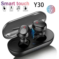 new y30 tws wireless bluetooth headset with high quality stereo noise reduction in ear headset music with microphone pk y50 a6s