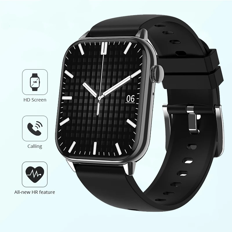 

New Smartwatch 1.85 inch Full Screen Bluetooth Calling Heart Rate Sleep Monitor 19 Sport Models Smart Watch For Men Women