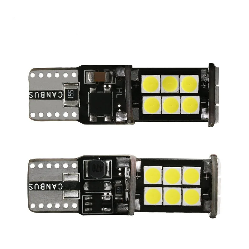 300 шт. Автомобильные светодиодные лампы T10 LED Canbus W5W 168 194 15 SMD 3030
