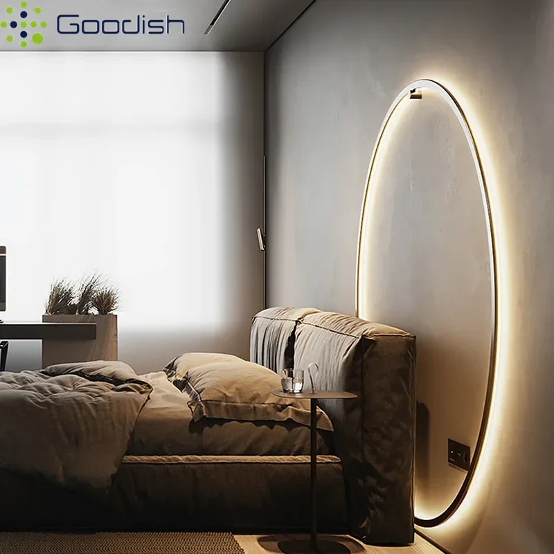 Скандинавские настенные светодиодные светильники Nordic Luxury-lite Golden Ambiance Circle из железа, креативные светильники для гостиной, декоративные люстры для дома (art.: 3920d4ebcf1b2) - 3920d4ebcf1b2