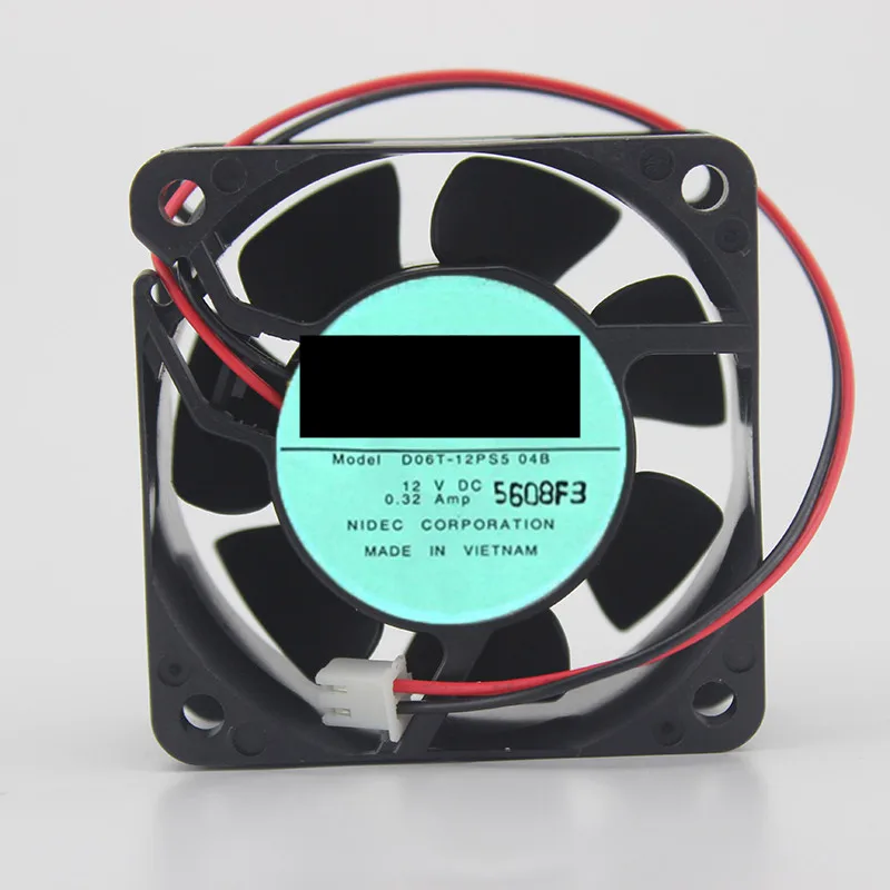 Оригинальный новый 100% рабочий Φ 12V 0.32A 6025 6 см охлаждающий вентилятор