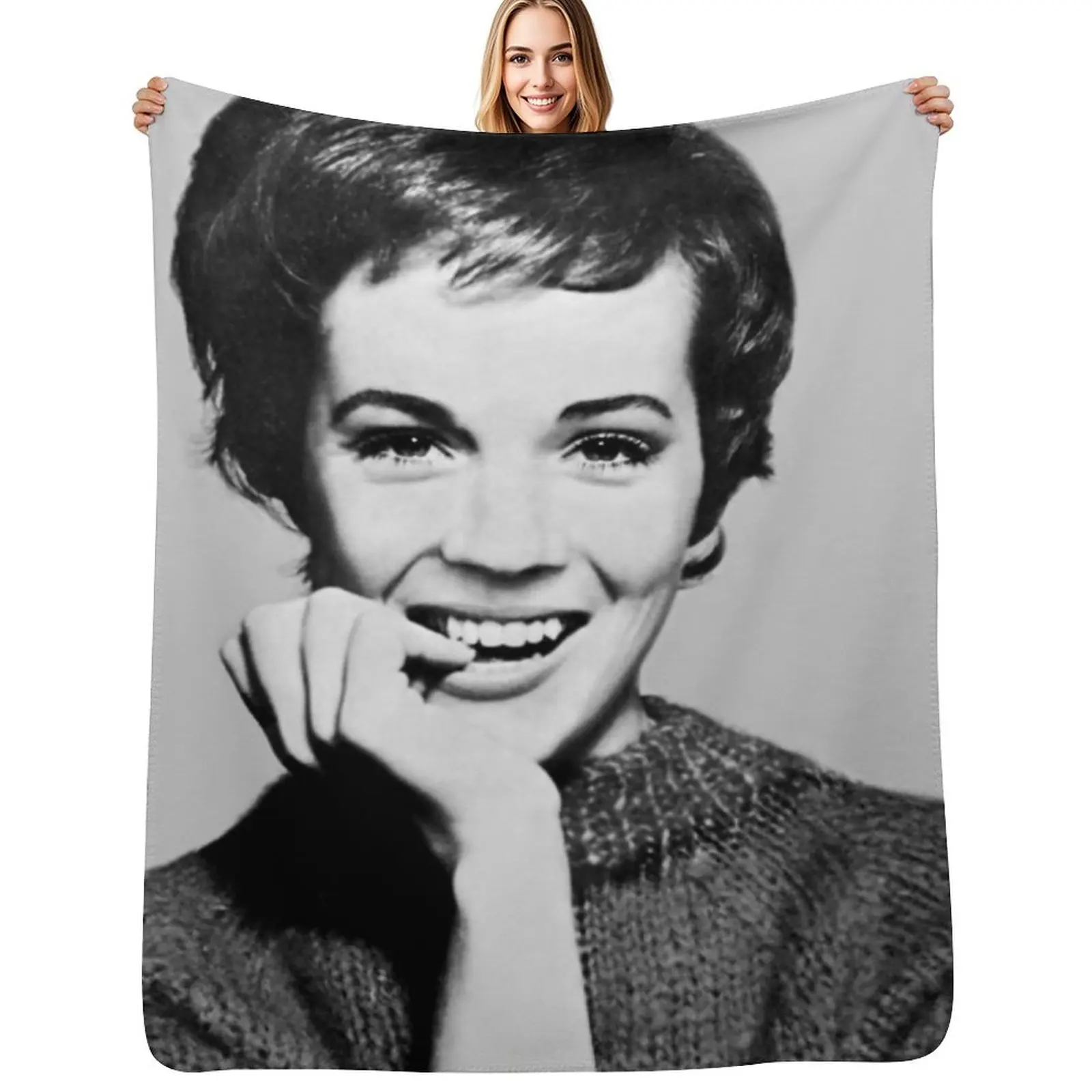 Фото Одеяло Julie Andrews V, забавный подарок на зиму, пляжное одеяло №1