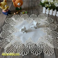 modern fashion brocade water soluble embroidery simple placemat coaster balcony coffee table mat bakeware furniture decoration