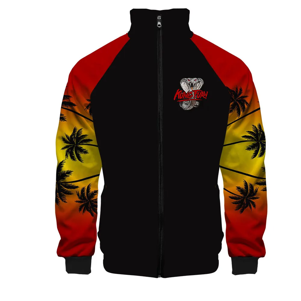 

Cobra Kai Cosplay Stand Collar Zip Up Jacket Coat 3D Printed Sweatshirt