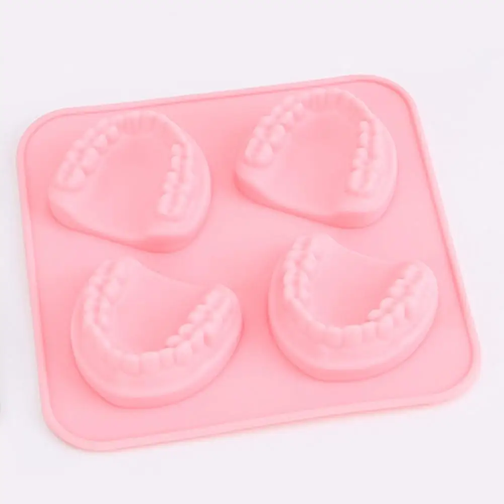 

Silicone Ice Tray BPA Free Flexible Easy Clean High Toughness Tooth Shape Ice Mold Ice Mold for Home