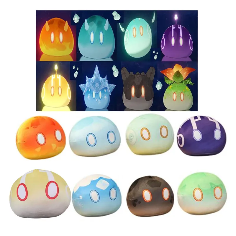

Game Genshin Impact Cosplay Slime Men Women Children Cute Plush Throwing Pillow Pendant Doll Pillow Toys Props Birthday Gifts