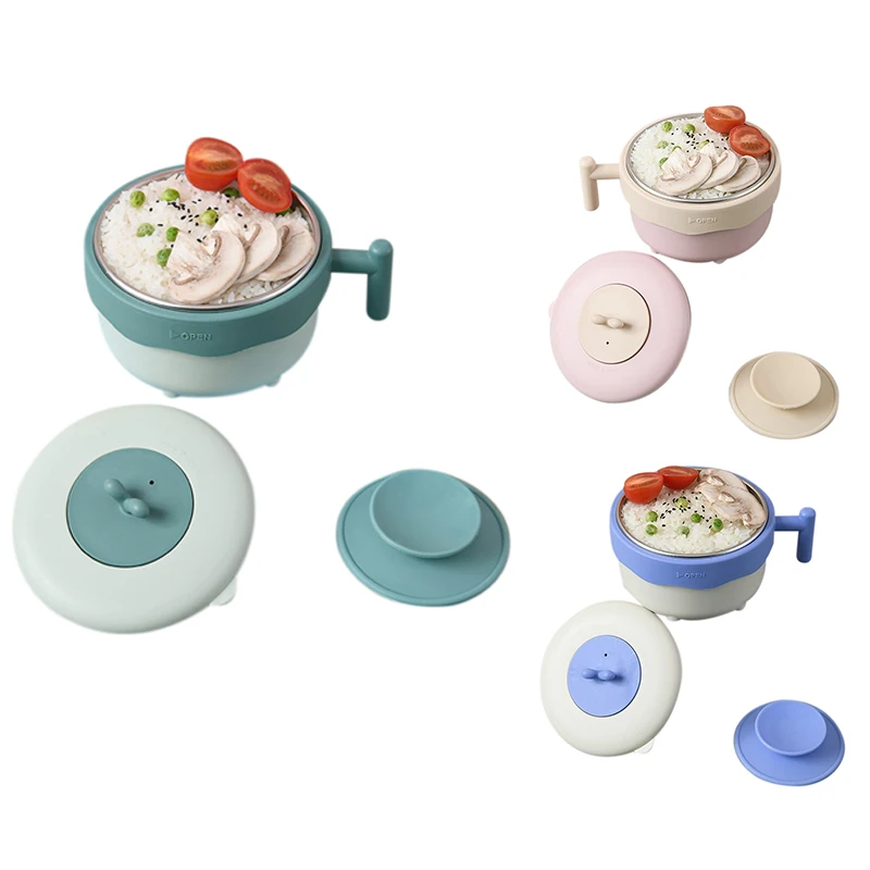 

Food Warm Injection Hot Water Insulation Kids Dishes Tableware Baby Sucker Feeding Bowl Plate Cute Gadgets
