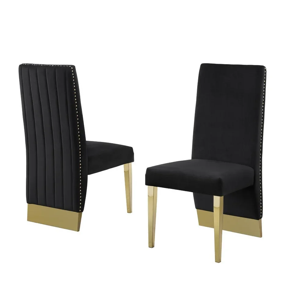 Современный Роскошный дизайнерский обеденный стул с белой обивкой 6 предметов