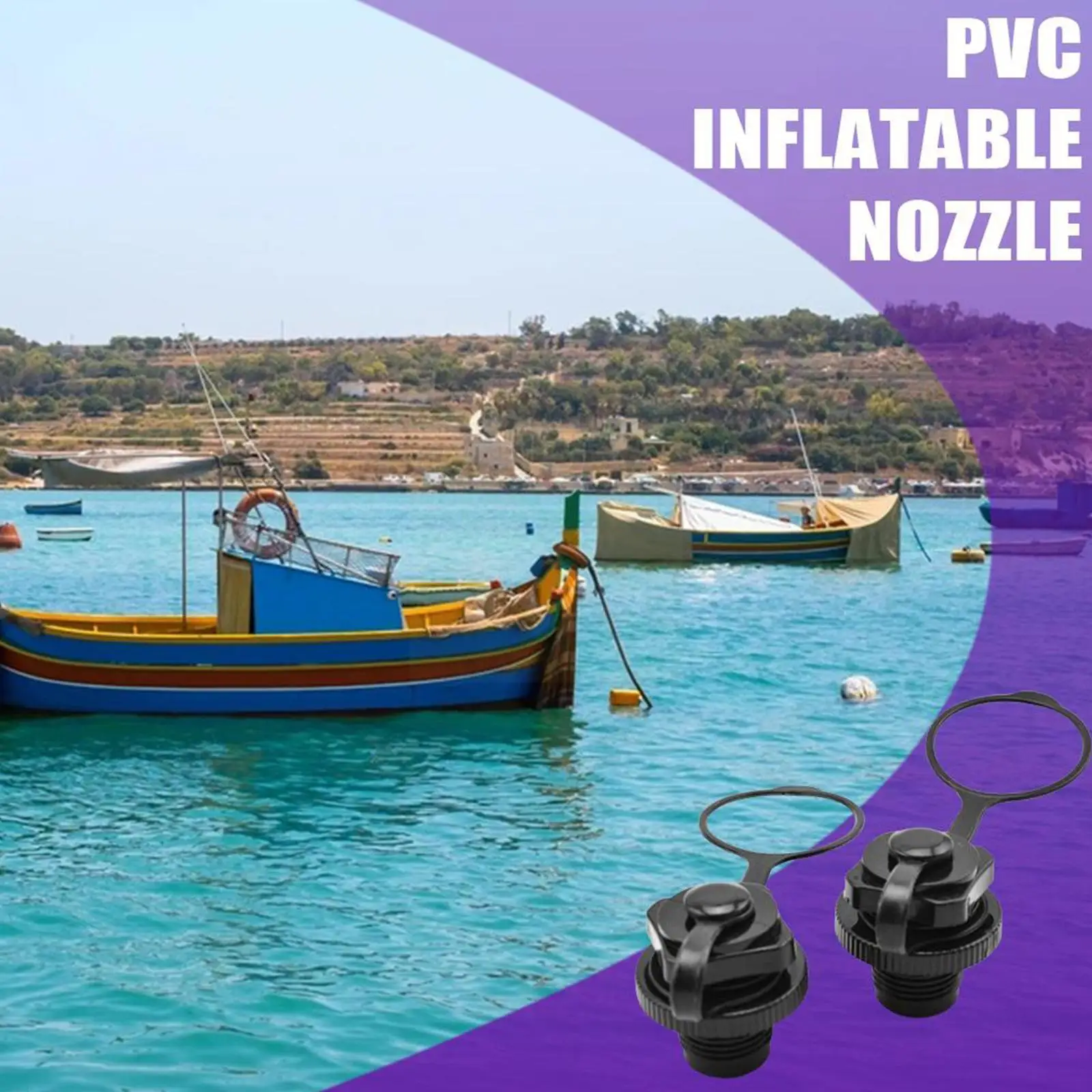 

Inflatable Boat Air Valve Caps Screw Pump Adapters For Fishing Boats Dinghy Raft Rowing Boat Replacement Air Plugs Y2V1