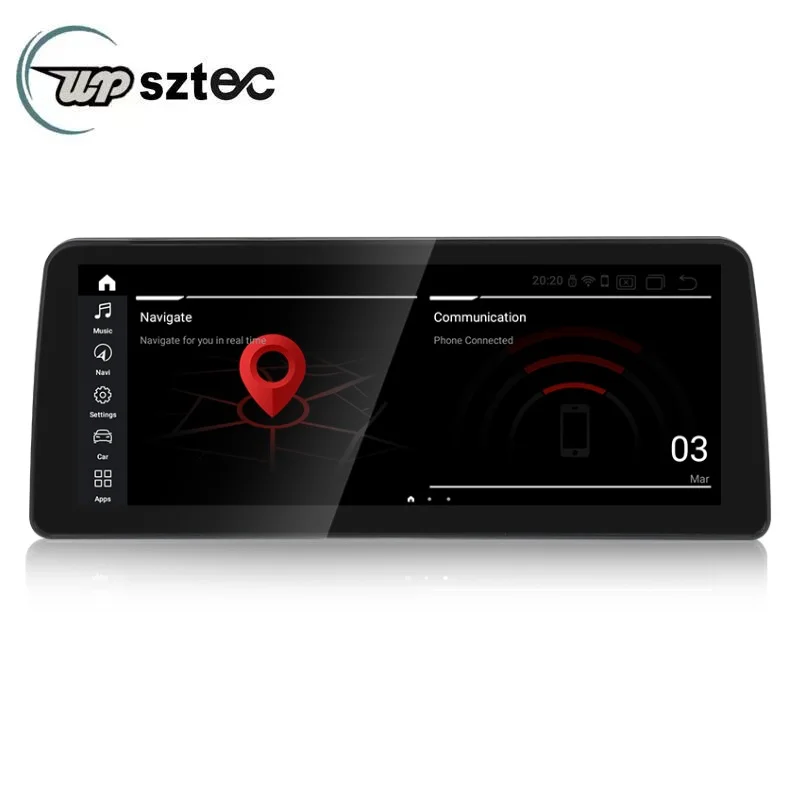 

12.3" Android 11 System Display For BMW 5 Series E60 E61 E62 2004-2008 CCC 2009-2010 CIC Left Car Radio GPS Touch Screen 4+64GB