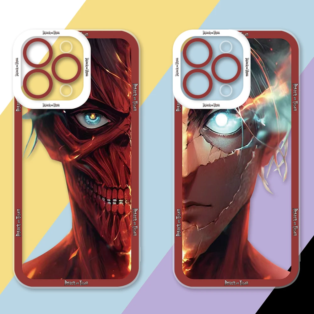 

Japan Anime A-Attack On Titan Phone Case For iPhone 14 12 13 11 Pro Max Mini 8 7 6 6S X XS XR SE Plus Soft Silicone Cover Fundas