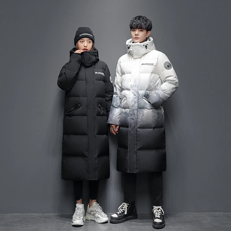 2023 Winter Men Down Jacket Couples Stylish Down Coat Men Thicken Outdoor Warm Windproof Winter Duck Down Coat