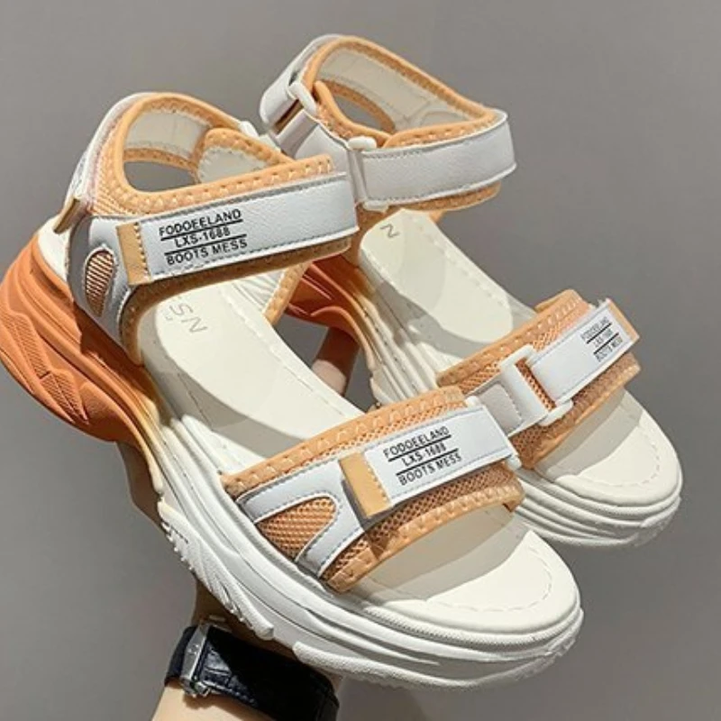 

2023 New Woven Sports Sandals Women's Summer Casual Fashion All-match Comfortable Sandals Women's Shoes Thick Bottom