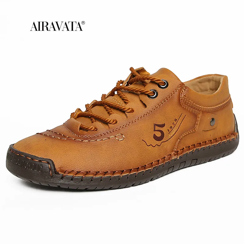 Leather Shoes Casual Sneakers Men Shoes Comfortable Driving Shoes Quality Men Loafers Moccasins Tooling Shoe Plus Size 38-48