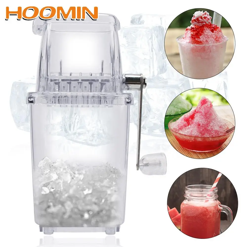 

HOOMIN для дома, кухня, бар, ручная машина для бритья льда, блендеры, инструменты, портативные кухонные принадлежности, ручная дробилка льда
