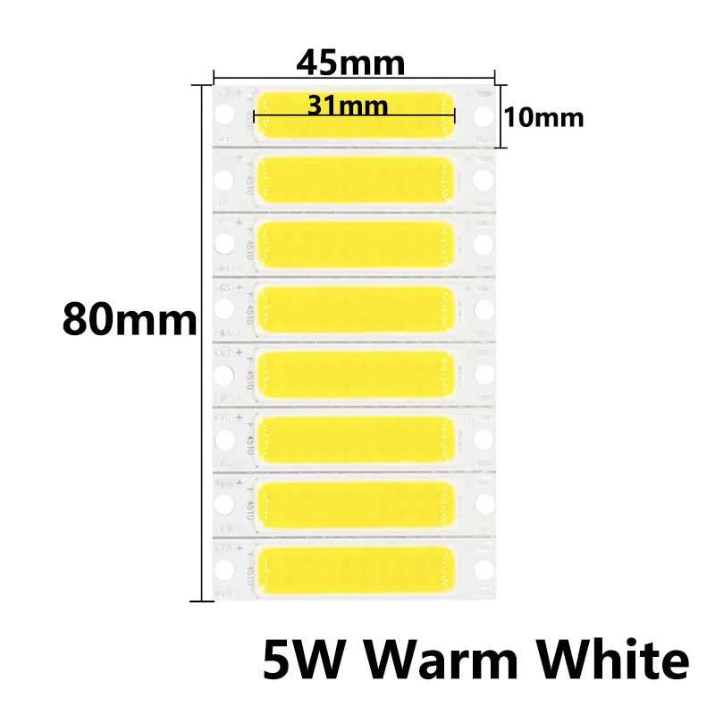 

Светодиодные чипы COB 1Вт, 3Вт, 5Вт