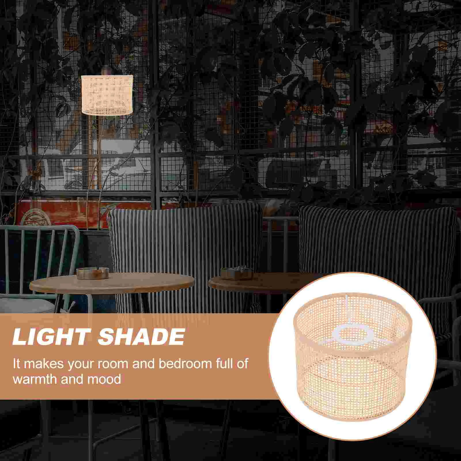 

Woven Lampshade Woven Hamper Farmhouse Ligh Shade Wicker Ceiling Lighting Shade Rattan Woven Drum Shade Desk Lampshade