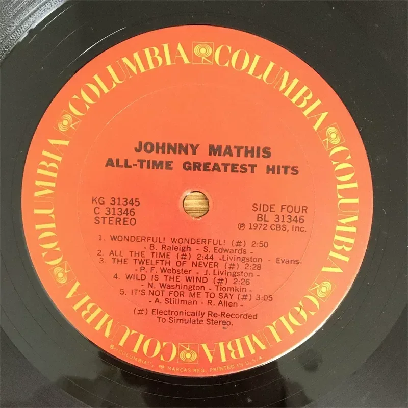 Фото Джонни Матисс: Лучшие хиты всех времен, 12 дисков, 2LP винил для проигрывателя. №3