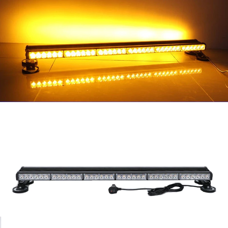 

6-Section Double-Sided Car Long Row Led Strong Magnetic Ceiling Mobile Machinery Shop Truck Light 12-24V Car Alarm Light