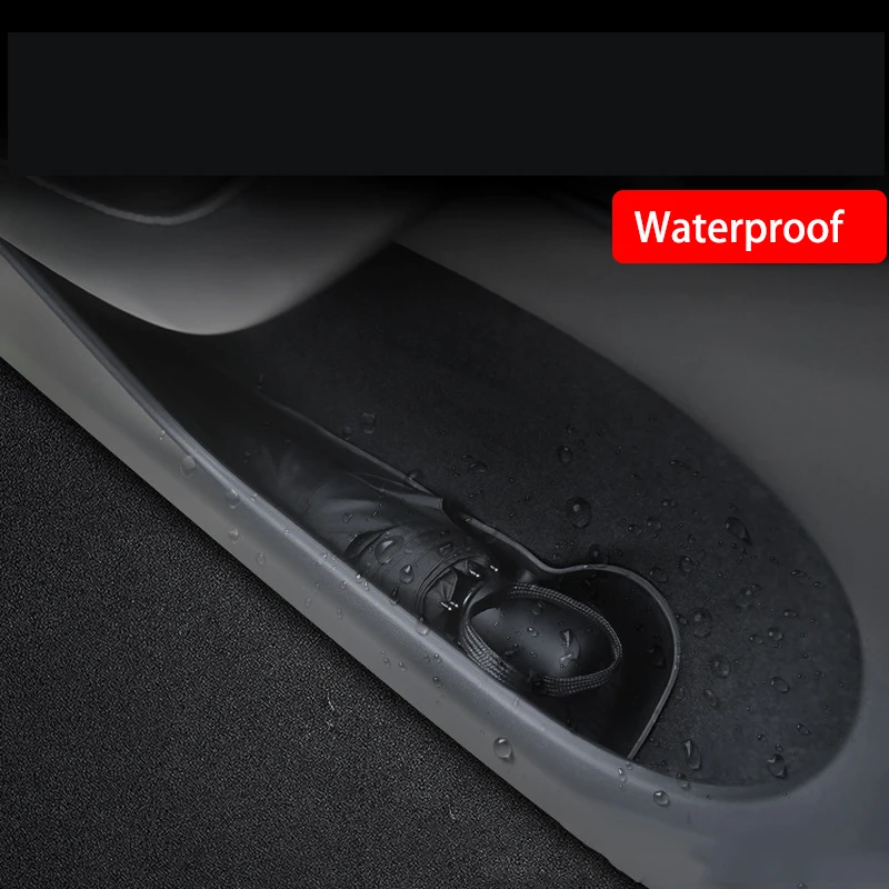 

2022 New Accessories For Tesla Door Storage Barrel Soft Materials Waterproof Car Interior For Model 3 Y 2021 Tesla
