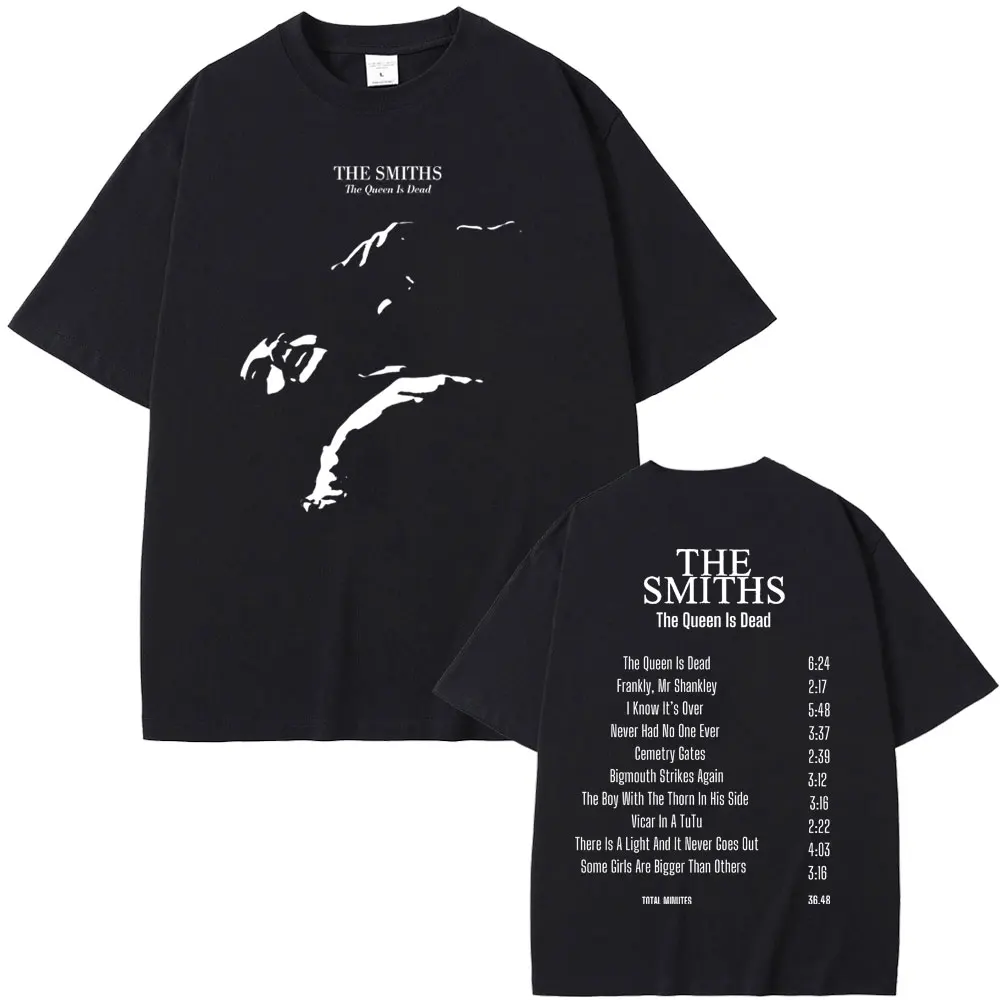 Футболка мужская оверсайз с принтом альтернативной рок-группы The Smiths Queen Is Dead