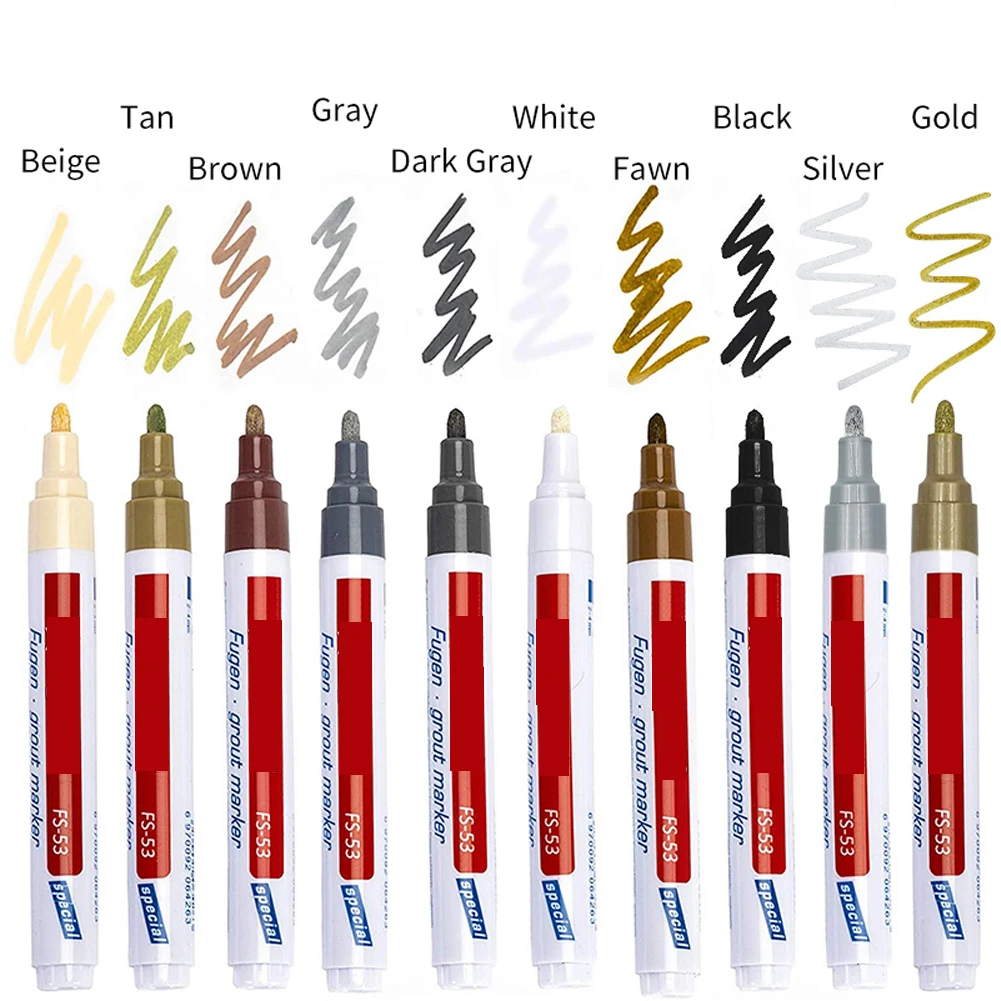 

Tile Gap Repair Pen Tile Refill Grout Pen Waterproof Mouldproof Filling Agents Tile Gap Repair Bathroom Porcelain Filling Paint