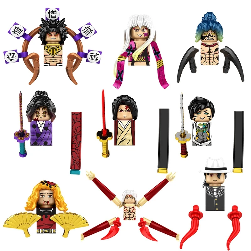 

Миниатюрные фигурки-конструкторы, аниме игрушки для детей, рассекающие демонов, дэнтенгу, Даки, гиютаро, Kokushibo