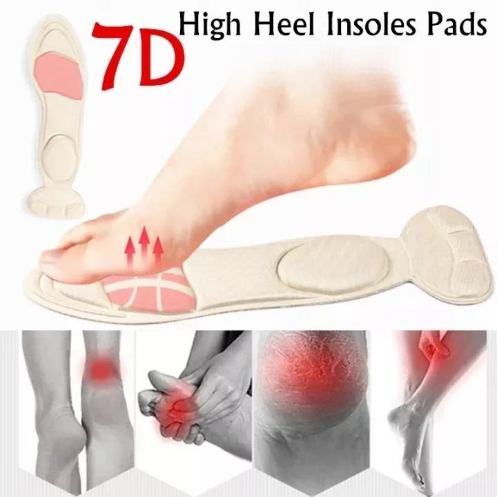 2Pcs Memory Foam Insole Insole Pad Inserts Heel Post Back Breathable Anti-slip for High Heel Shoe Insert Protector Shoes Insoles