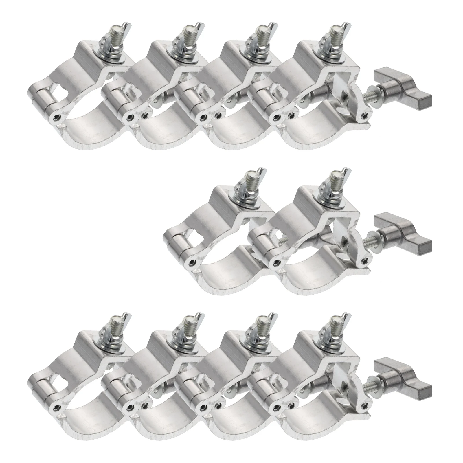 

10 Pcs Stage Light Hook Pot Hanger Aluminum Alloy Lamp Hooks Moving Head Clamps Bar Clip Clips Household Sturdy LED Aluminium