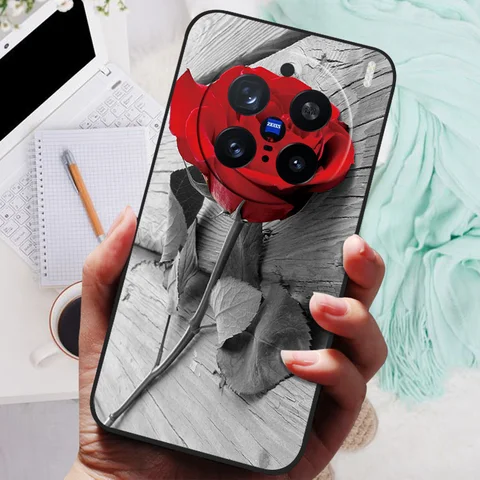 Чехол для Vivo X200 Pro Wolf Black, силиконовый мягкий чехол из ТПУ для Vivo X 200 Pro X200Pro 5G, защитная задняя сумка 6,78 дюйма