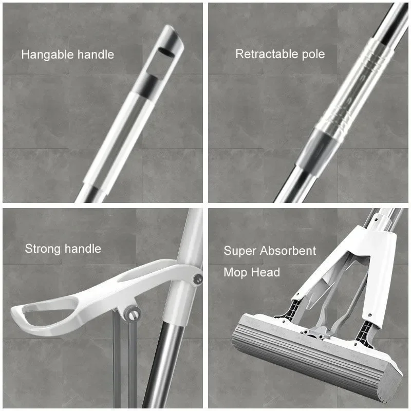 Бесплатная доставка сжимаемые напольные трапеции швабра волшебная коллодионная