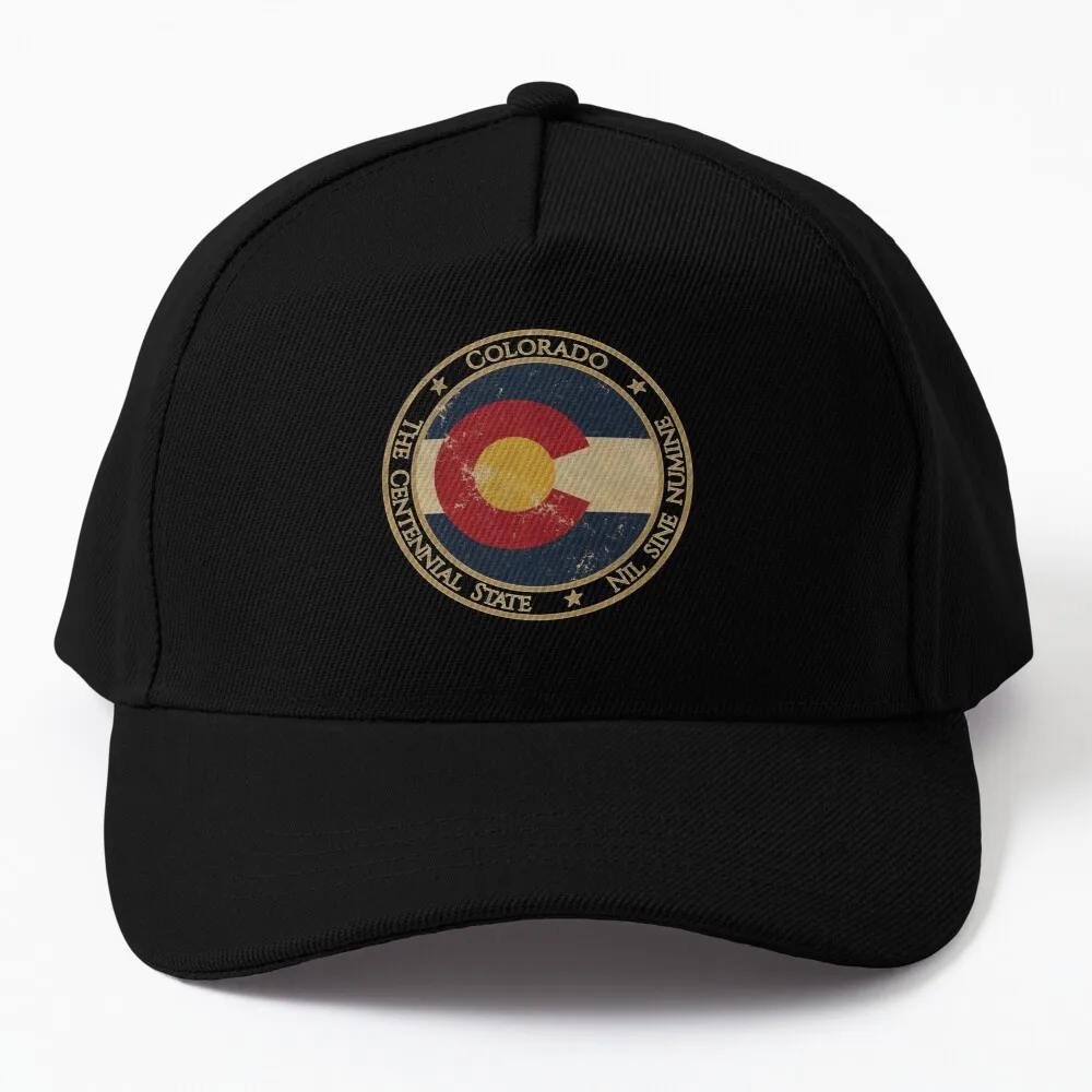 

Vintage Colorado Usa United States Of America American State Flag Baseball Cap Purple Caps Denim Color Cotton Denim Caps Cartoon