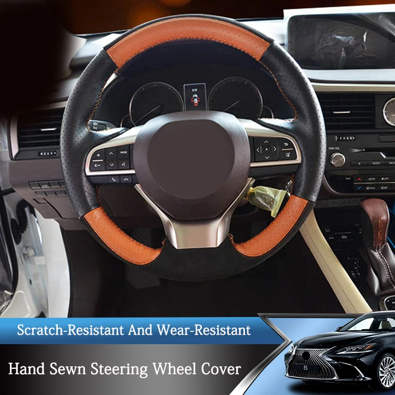 

QHCP искусственная кожа ручная строчка подходит для Lexus ES 15-17 18-20 UX RX 16-20 NX IS CT интерьерный аксессуар