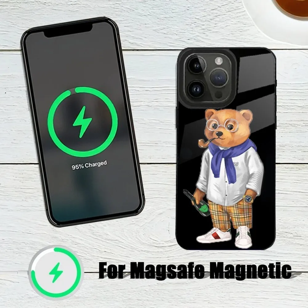 Новый чехол для телефона B-Baron Filou B-Bear iPhone 15 14 13 12 11 Plus Pro Max Mini Magsafe с магнитной