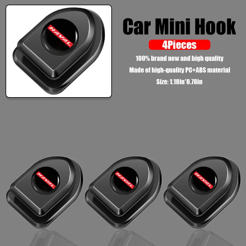 

Car Mini Hook Seat Back Concealed Hook Stickers for Haval Jolion 2020 H6 2021 H9 F7X F7 H2S H7 H1 M6 H3 H4 H5 H8 H2 Accessories
