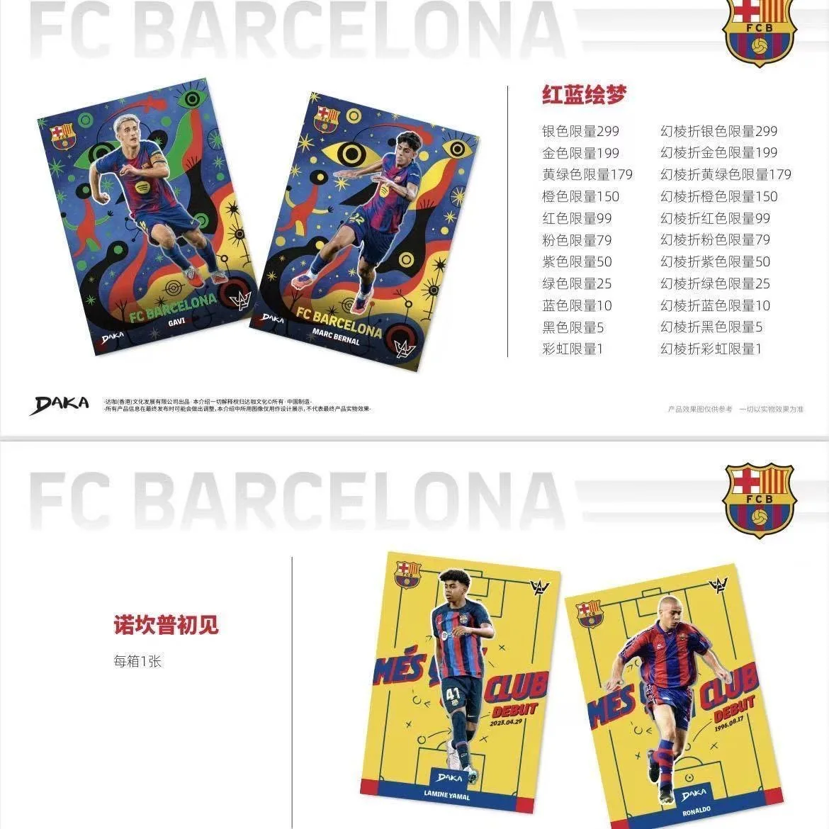 Фото Коллекционная карточка 2026 Daka Official Authentic Fc Barcelona Football Star Cards Final Whistle: Редкая коллекционная карточка с автографом для фанатов №4