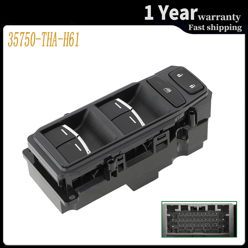 Боковой выключатель главного окна кнопка управления регулятором стекла для Honda