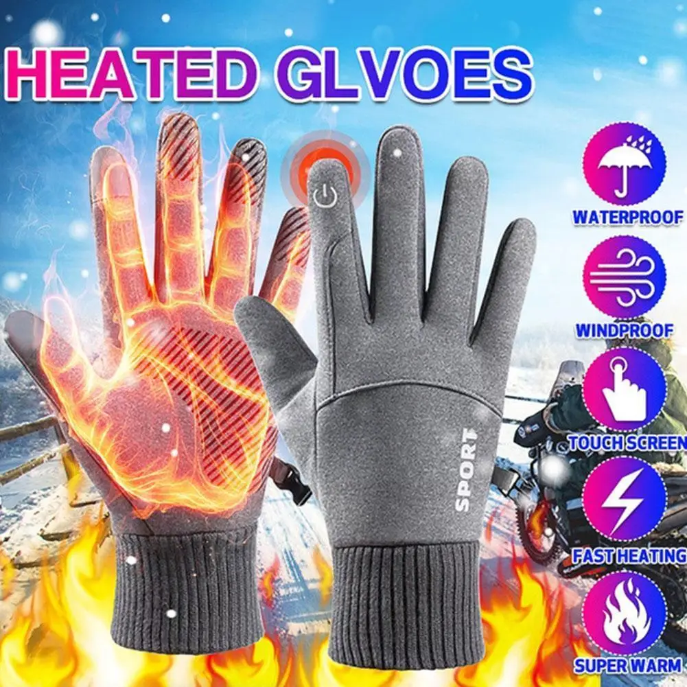 

1 Pcs Winter Windproof Outdoor Sports Men Gloves Screen Warm Driving Motorcycle Skiing Fleece Non-slip Waterproof Women Glo B0d2